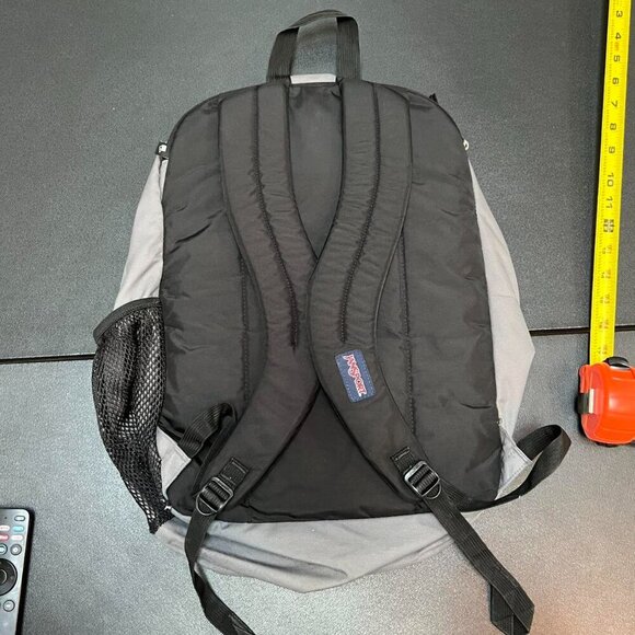 Jansport Big Student Gray Backpack Extra Laptop Pocket Large School Travel Bag - Picture 8 of 8